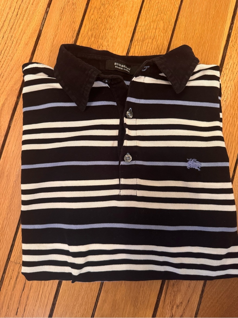 Burberry Black Label multi-striped polo shirt - Picture 6 of 7